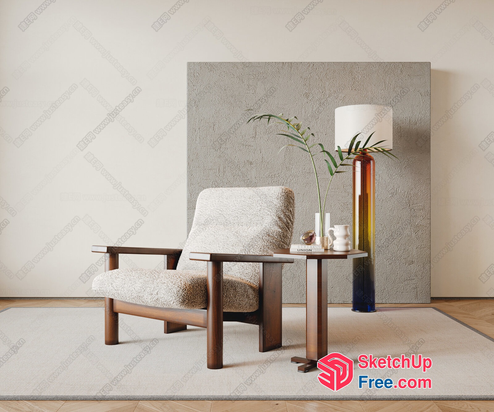 Elegant Modern Living Room Furniture 3D SketchUp File