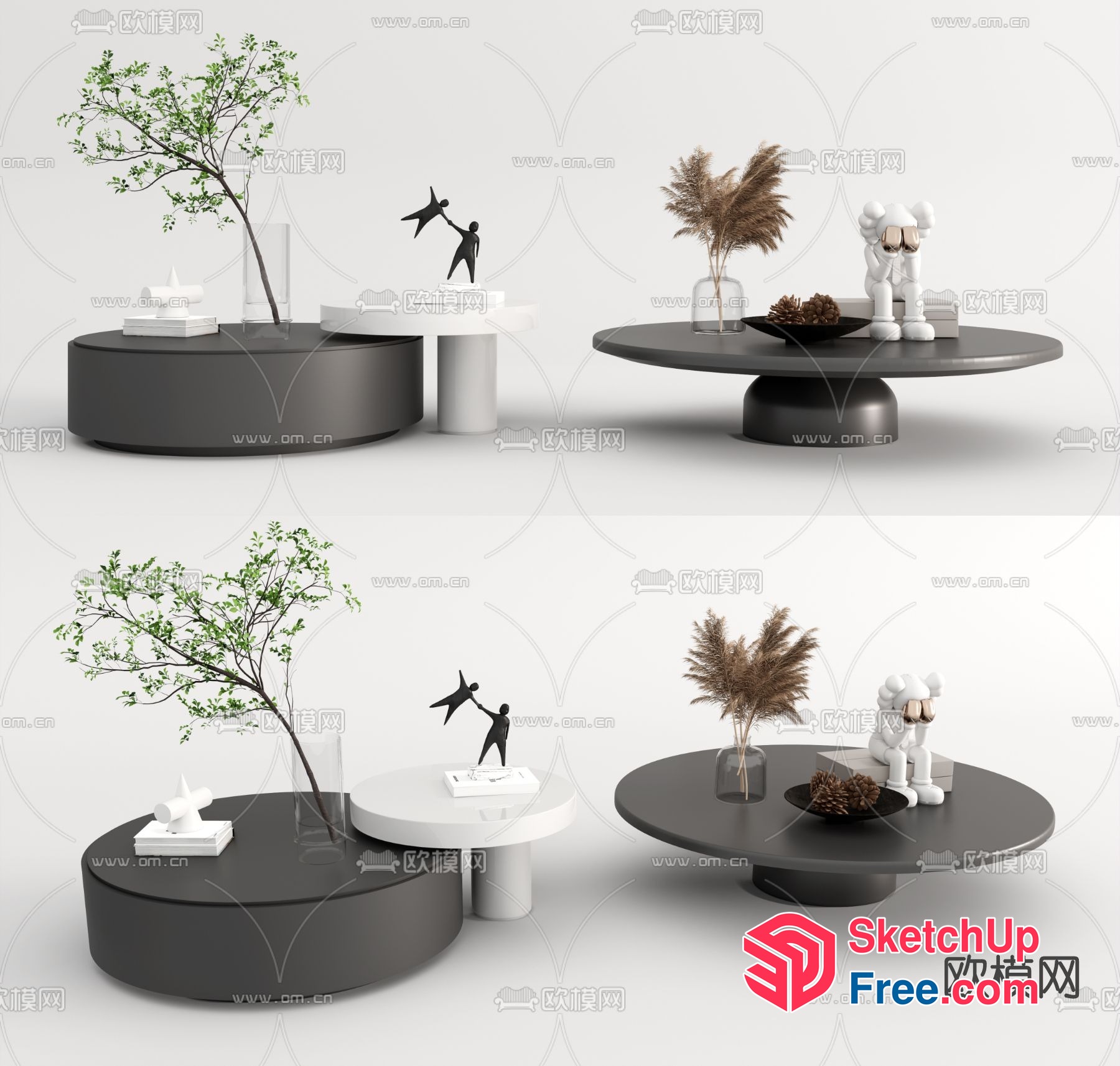 Modern Minimalist Furniture Set 3D SketchUp File