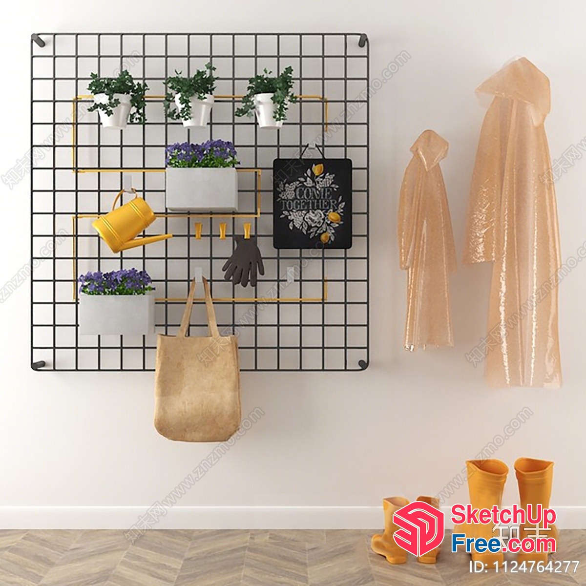 Indoor Gardening And Storage Decor 3D SketchUp File