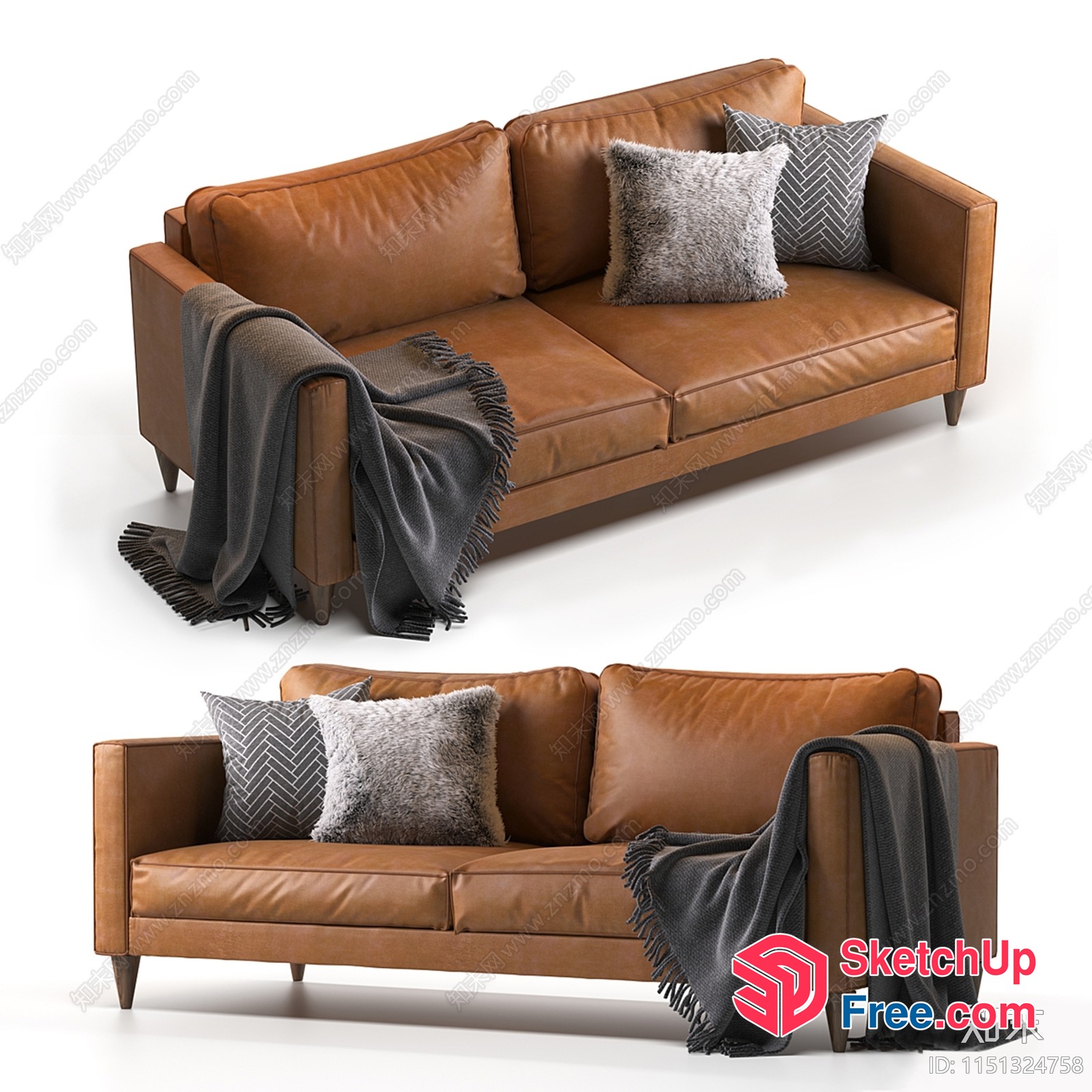 Minimalist Style Living Room Furniture 3D SketchUp File