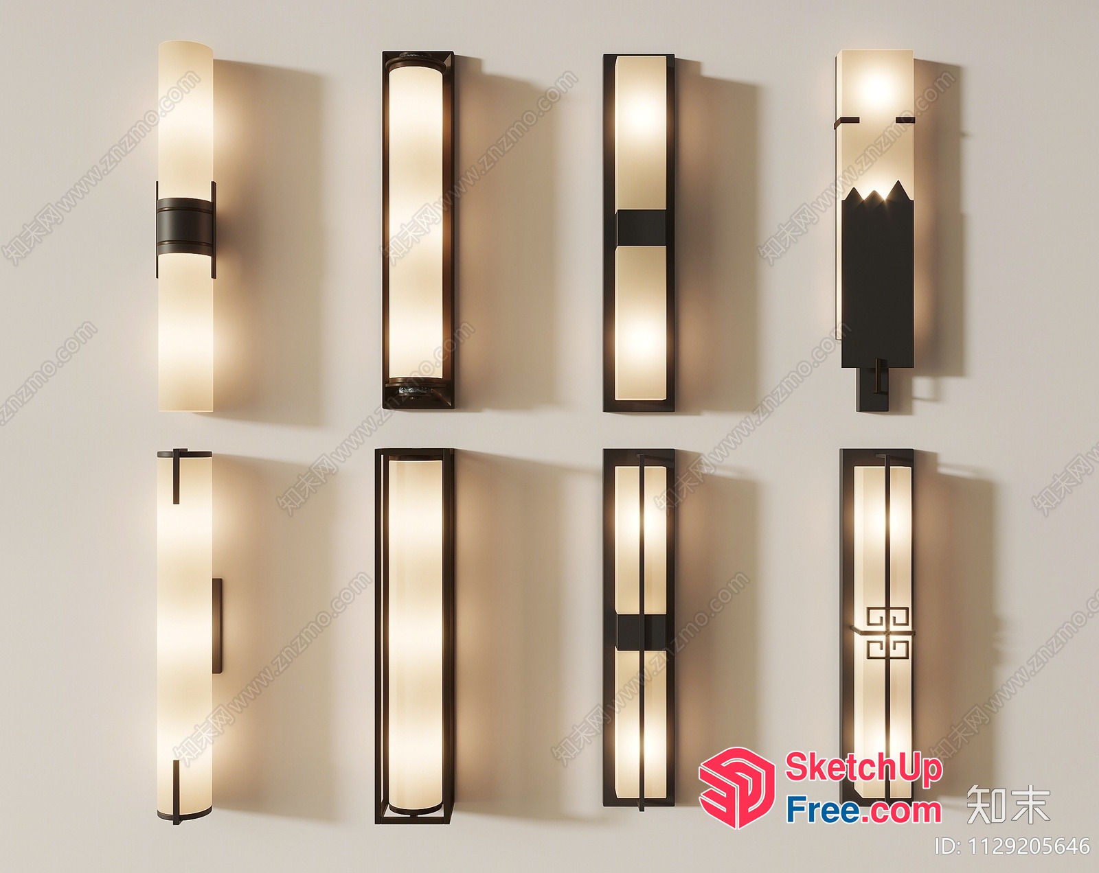 Elegant And Sophisticated Modern Light Fixtures 3D SketchUp File