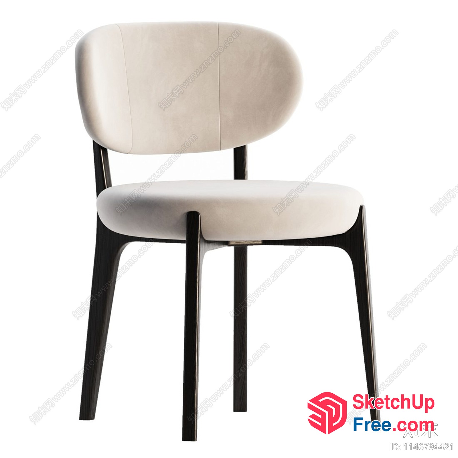 Modern Minimalist Design Chair 3D SketchUp File