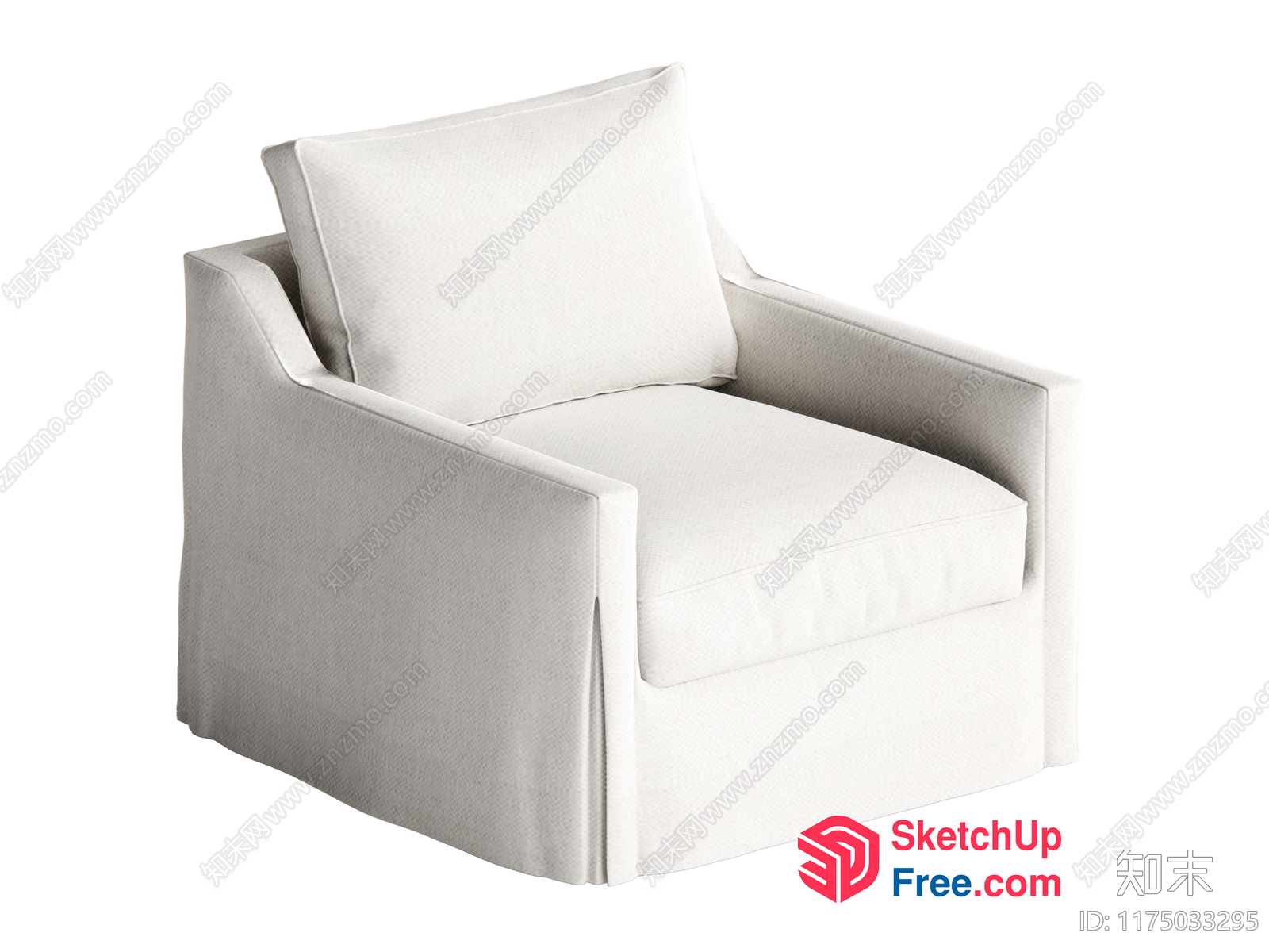 Minimalist Style Armchair 3D SketchUp File