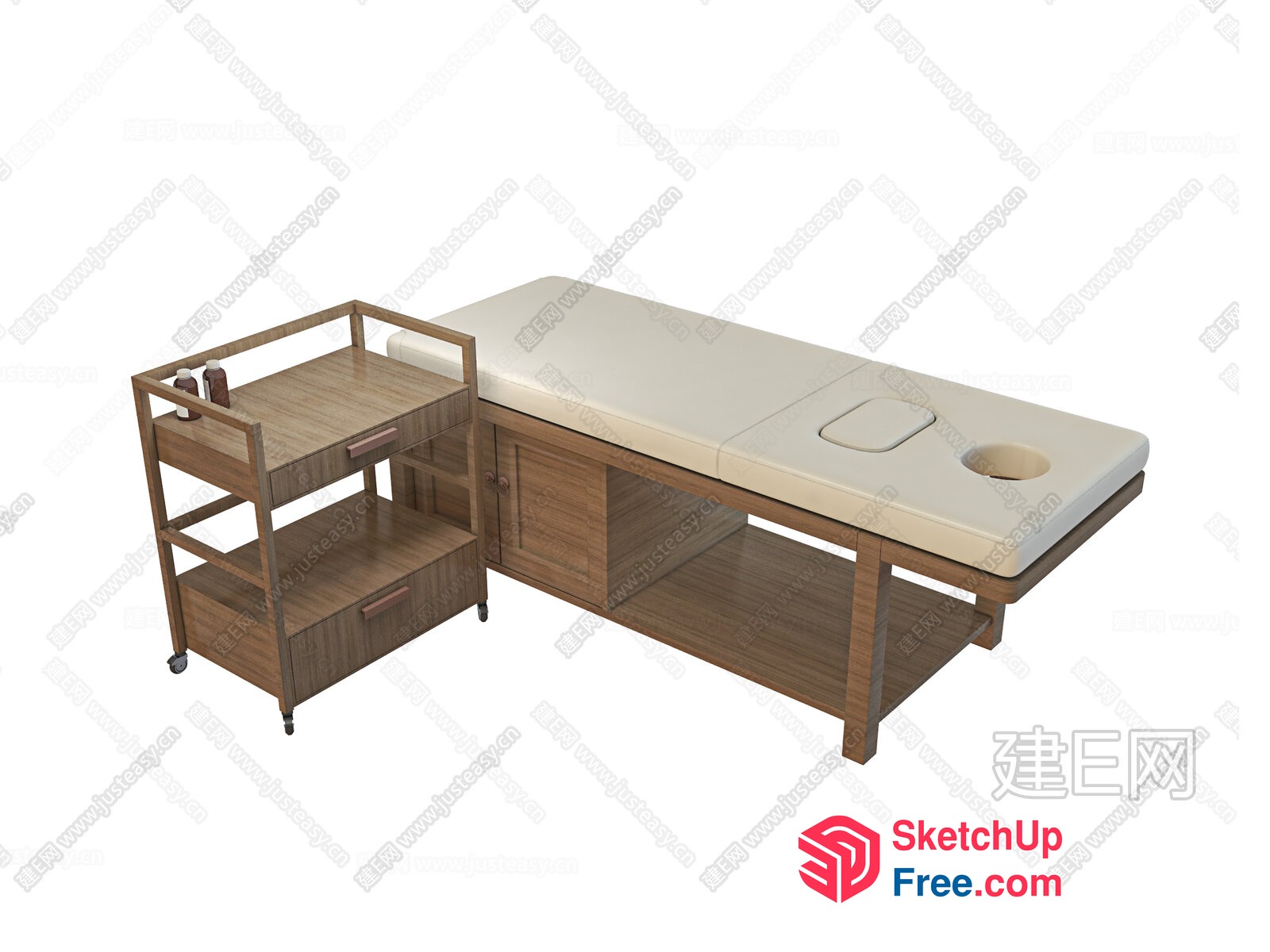 Massage Table And Trolley 3D SketchUp File