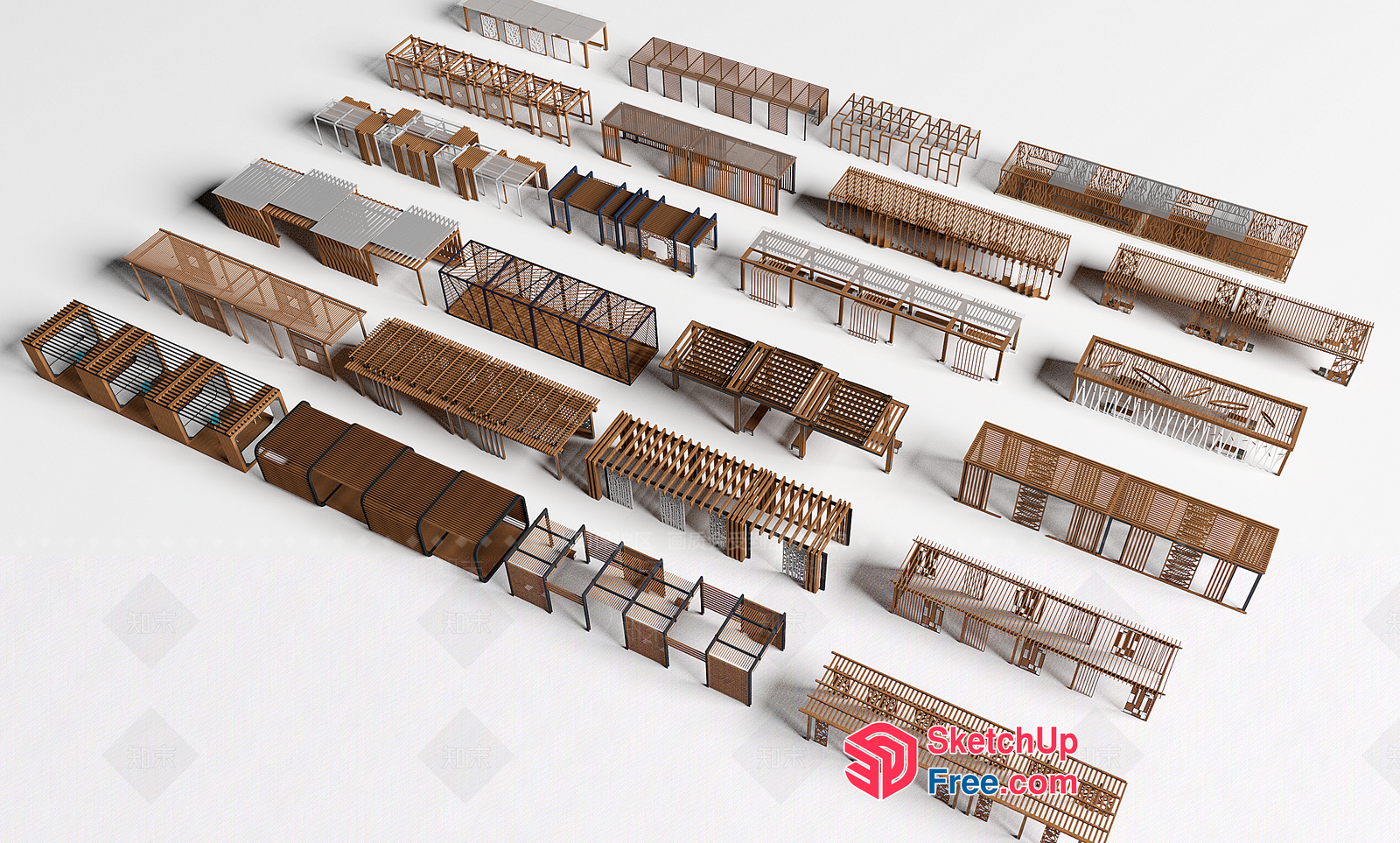 3D Models Of Various Rooms And Buildings 3D SketchUp File