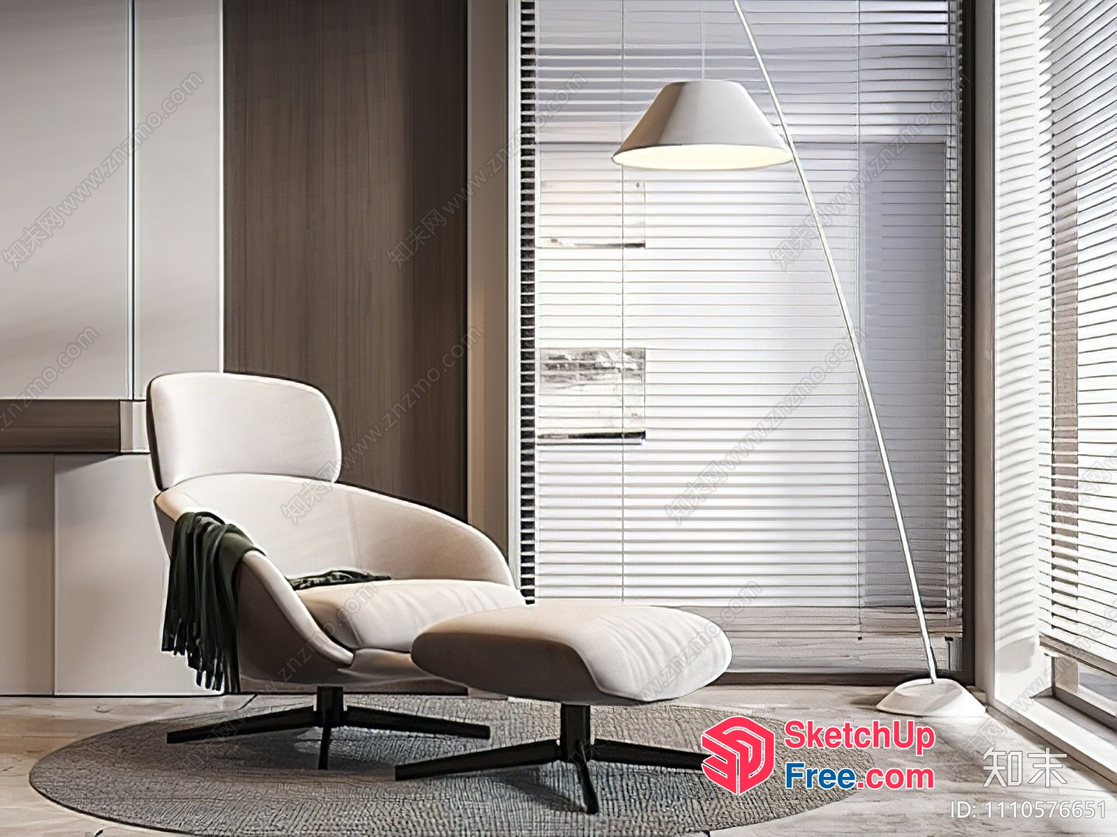 Minimalist Modern Living Room Interior Design 3D SketchUp File