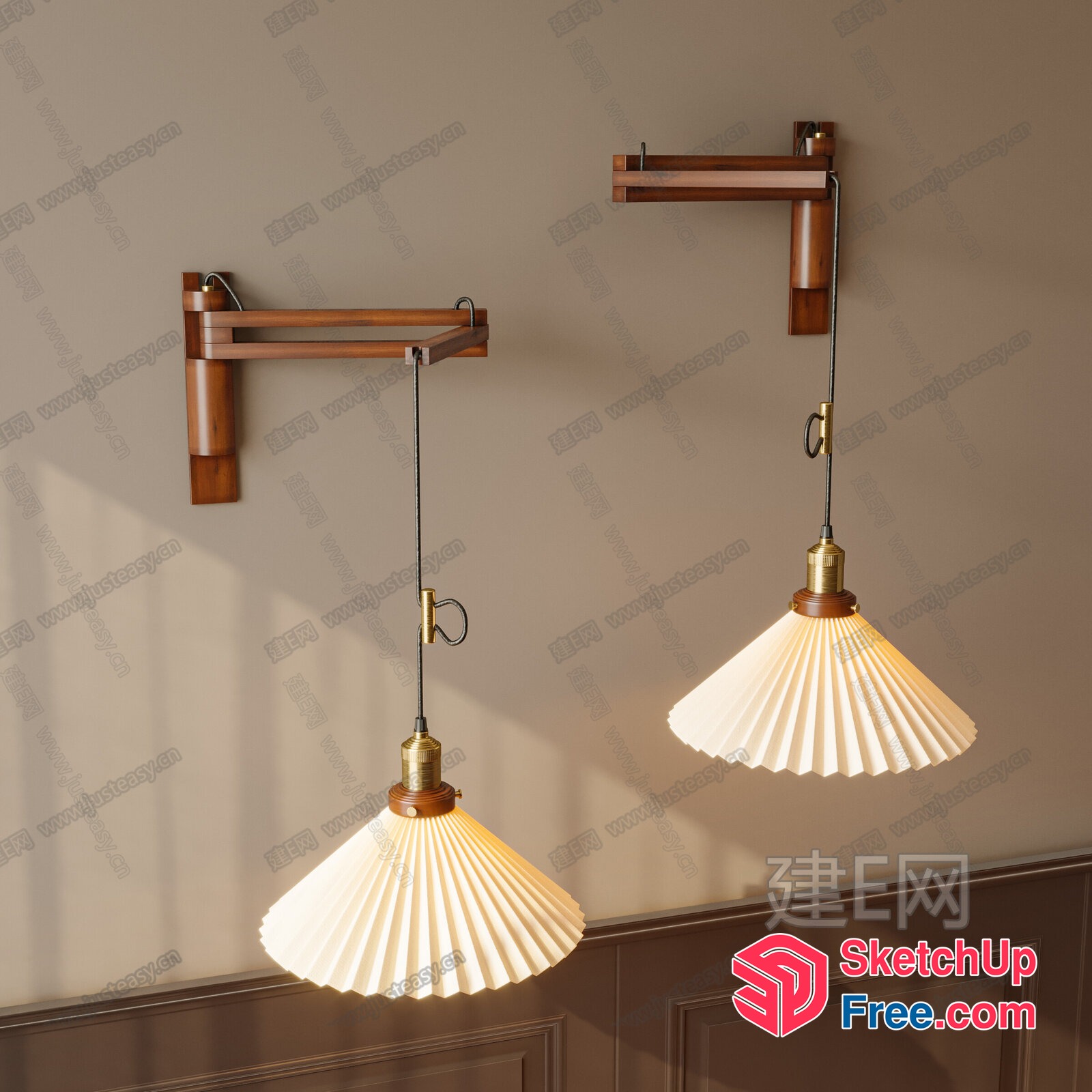 Classic Pendant Lighting Fixtures 3D SketchUp File