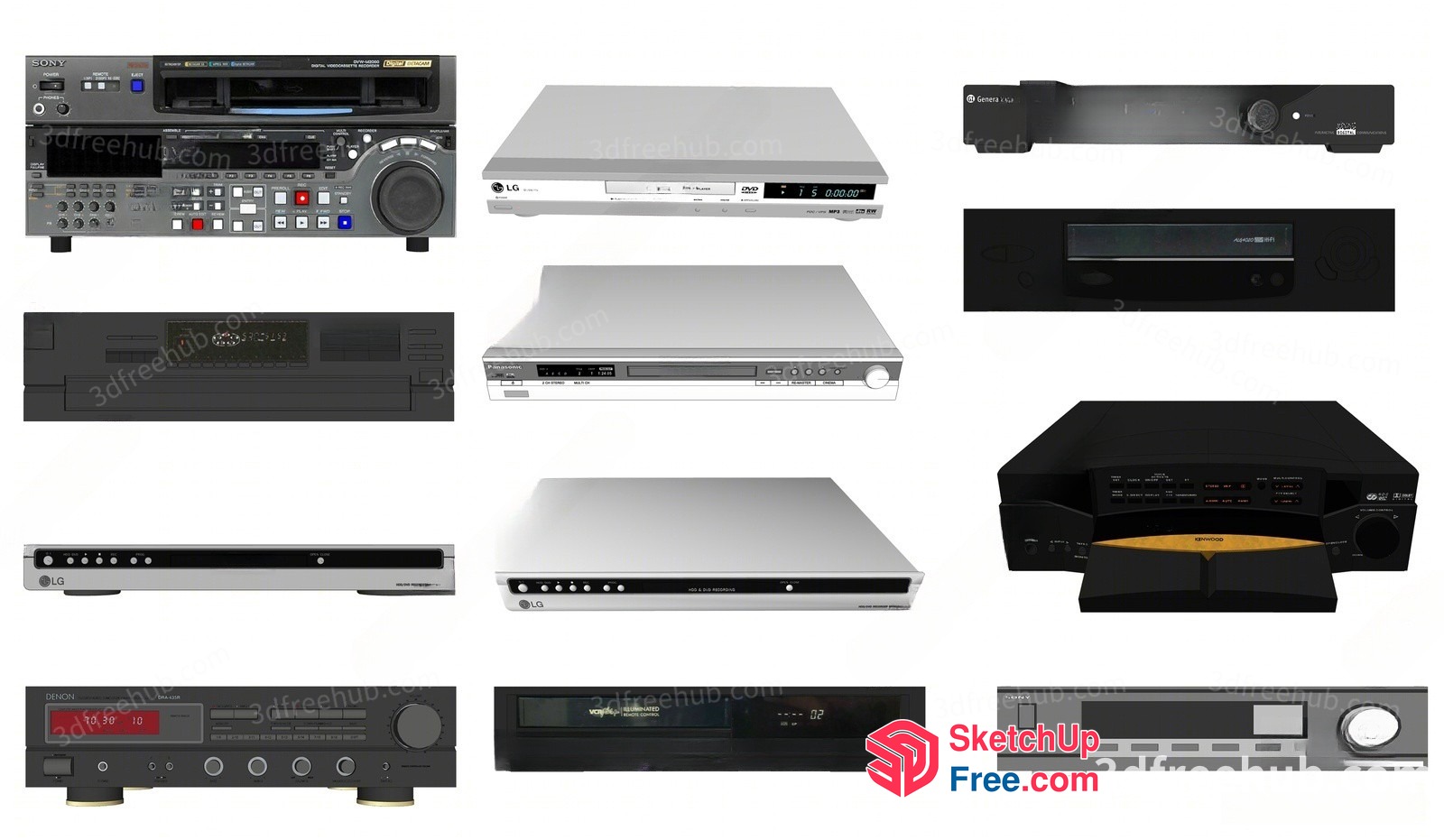Audio Equipment Collection 3D SketchUp File