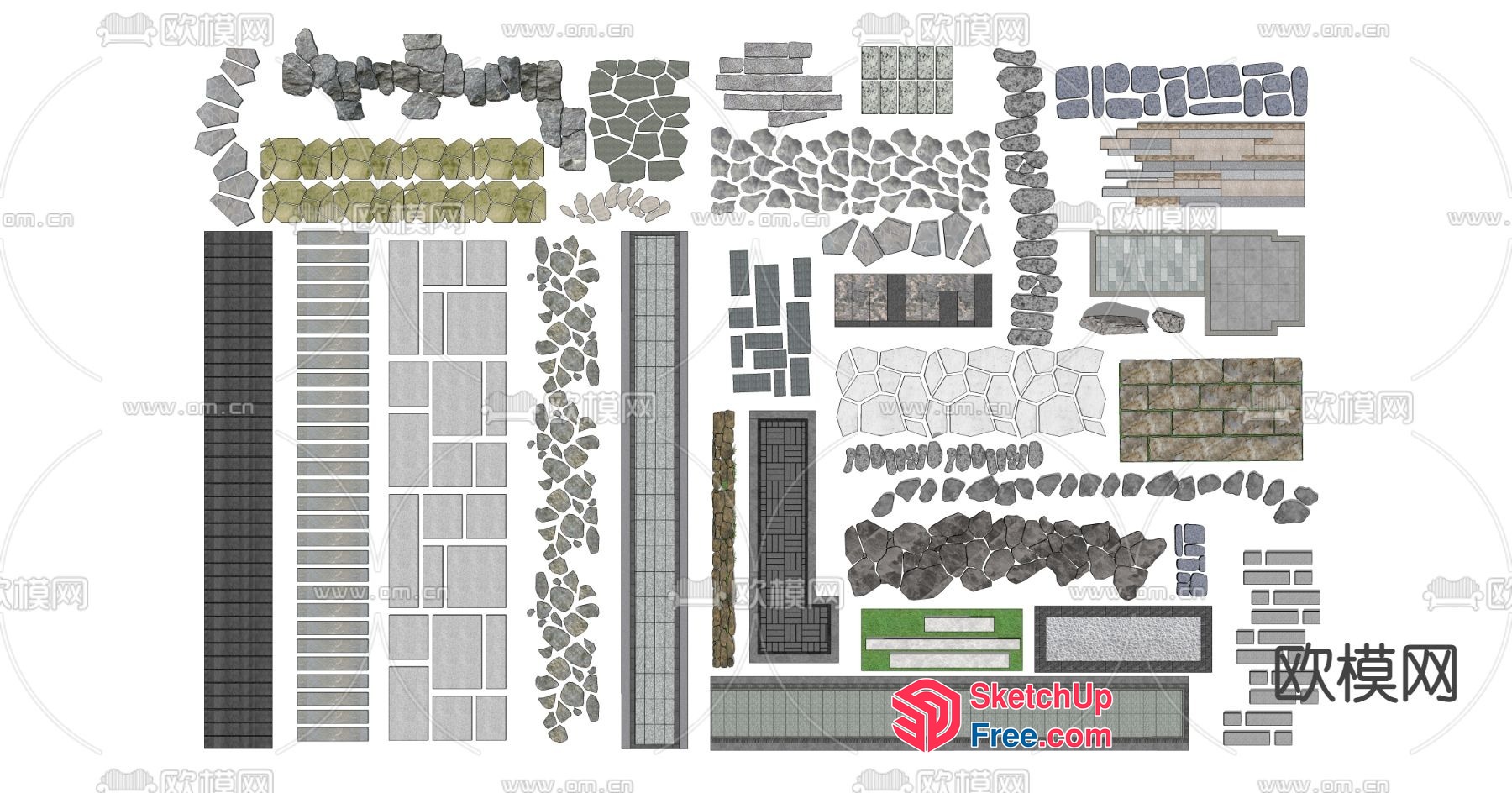 Architectural Wall Decor Collection 3D SketchUp File