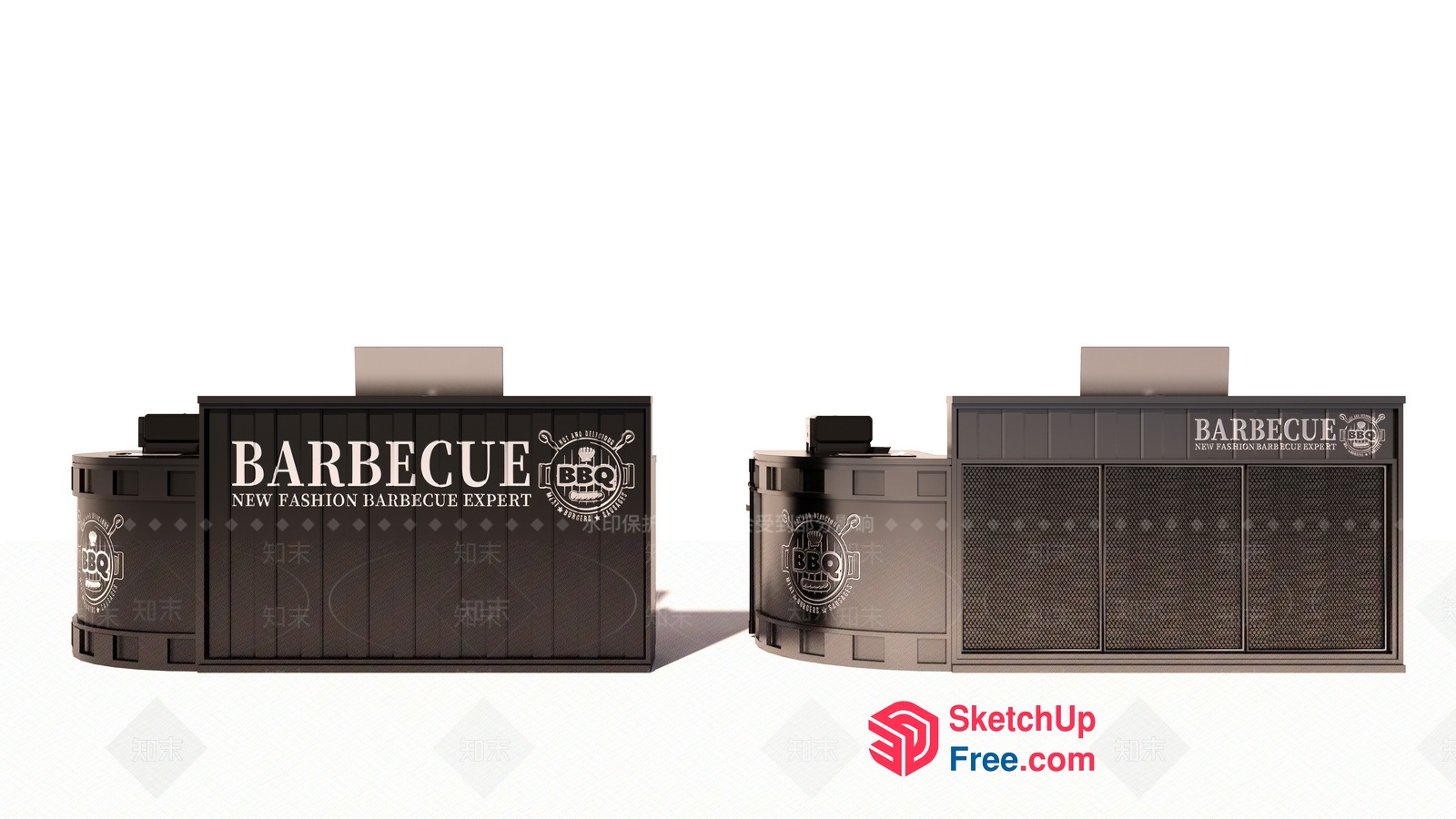 Barbecue Restaurant Interior 3D SketchUp File