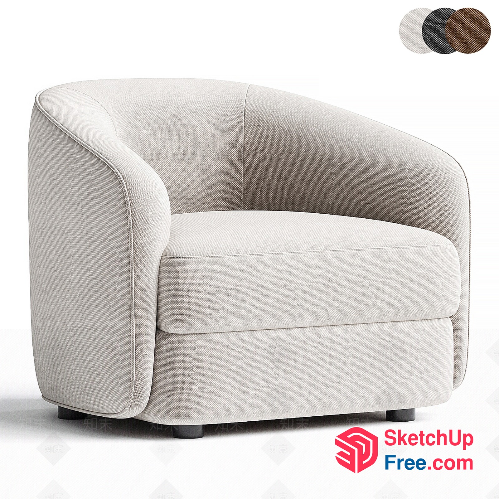 Modern Minimalist Sofa Design 3D SketchUp File