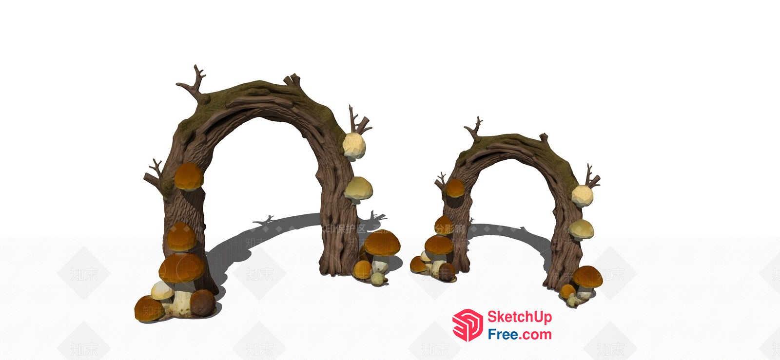 Magical Forest Entrance Archway 3D SketchUp File
