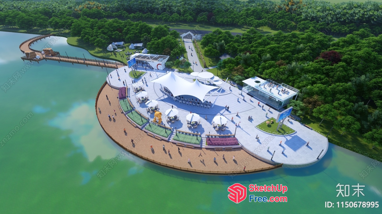 Waterfront Event Space 3D SketchUp File