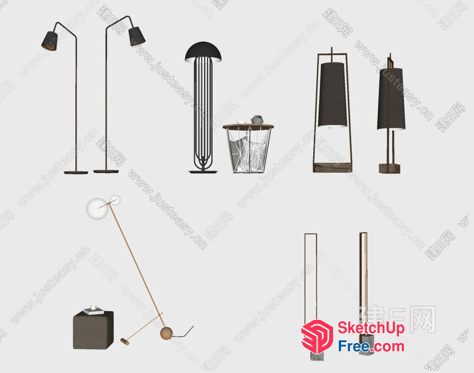 Modern Minimalist Lighting Options 3D SketchUp File