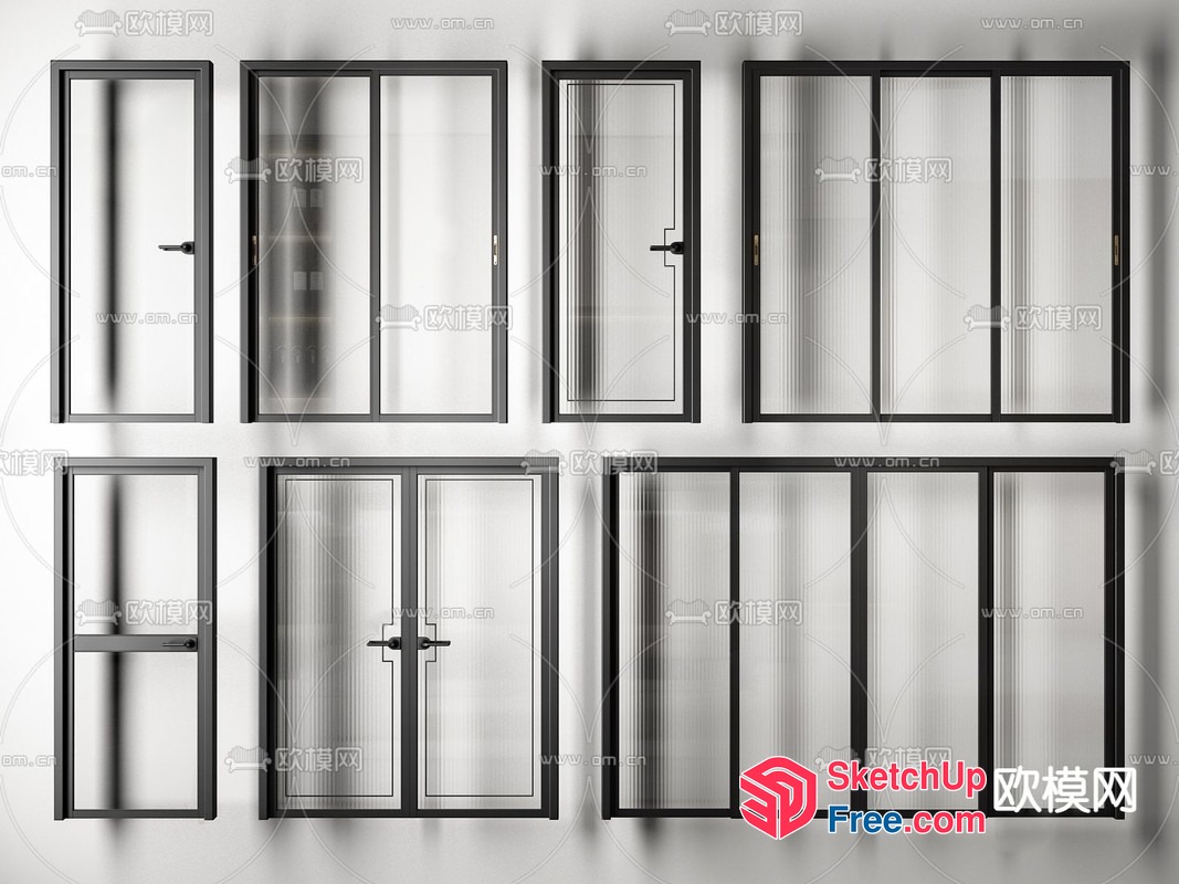 Various Doors And Windows 3D SketchUp File