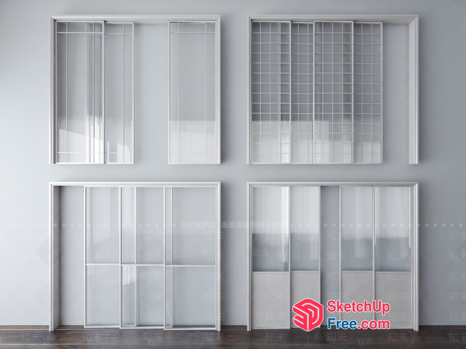 Partition Screen Collection 3D SketchUp File