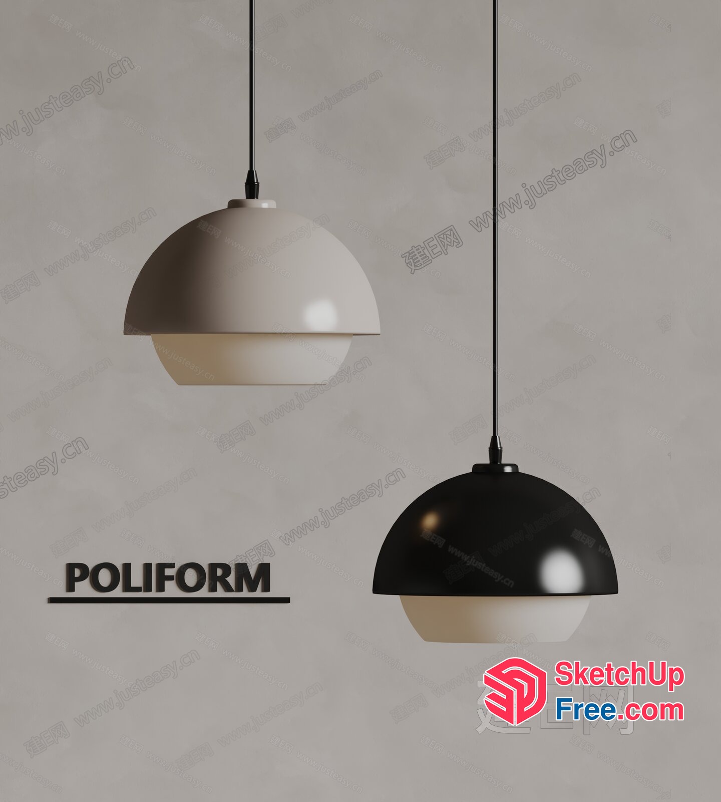 Sleek Modern Lighting Fixture 3D SketchUp File