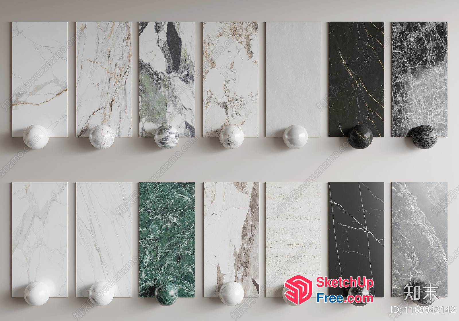 Marble Design Options For Various Architectural Settings 3D SketchUp File