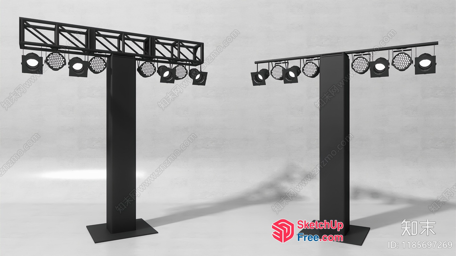 Stage Lighting And Trussing 3D SketchUp File
