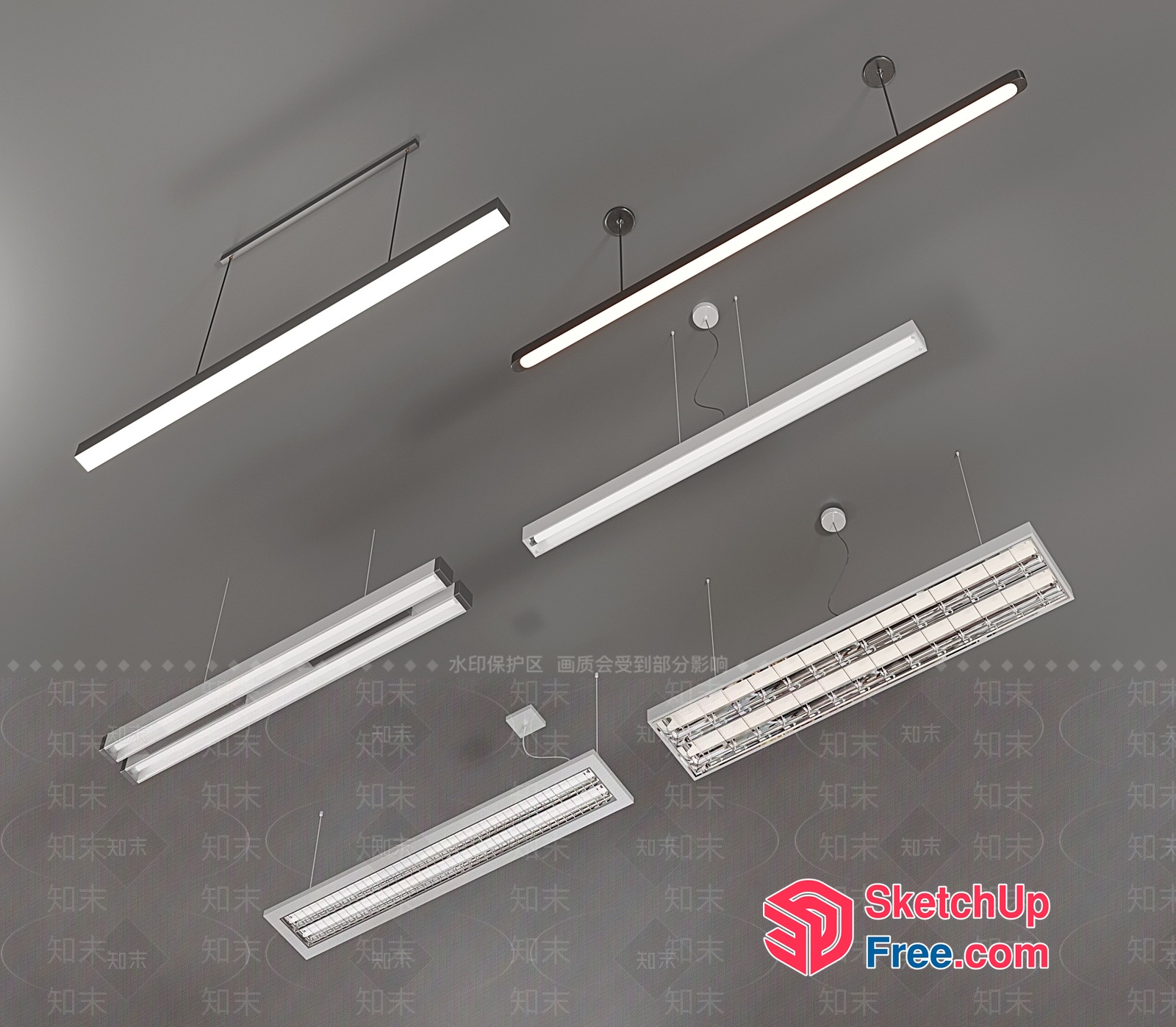 Modern Light Fixtures For Commercial And Residential Spaces 3D SketchUp File