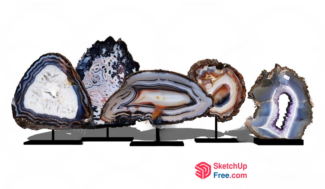 Exquisite Geode Collection 3D SketchUp File