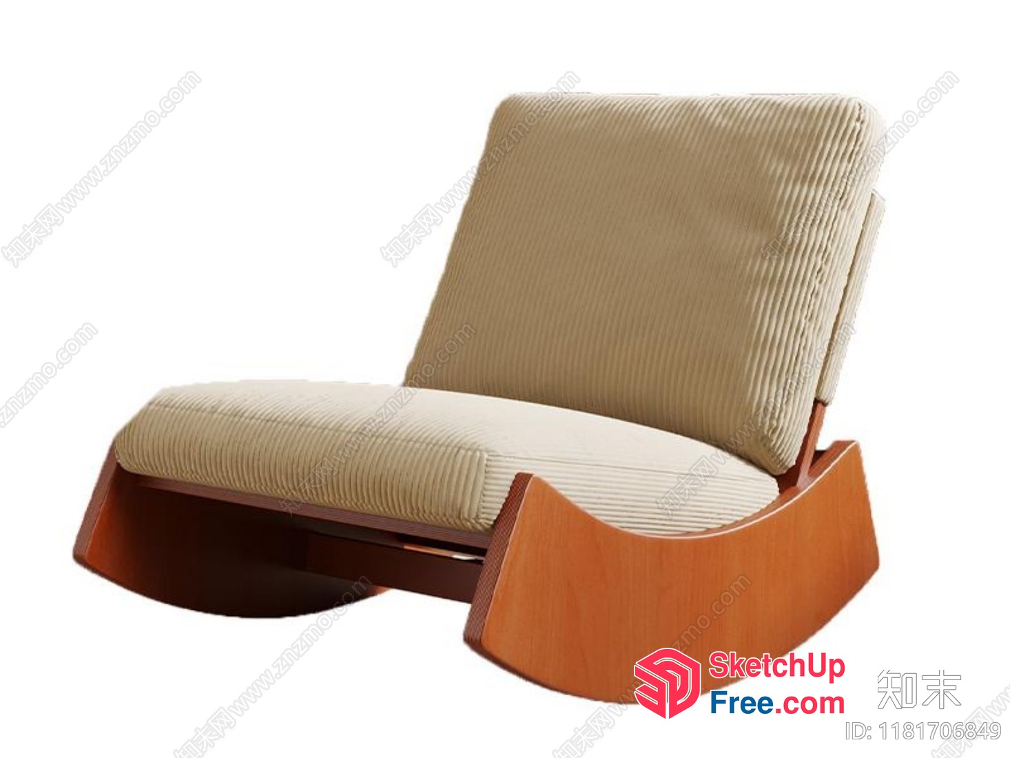 Comfortable And Stylish Lounge Chair 3D SketchUp File