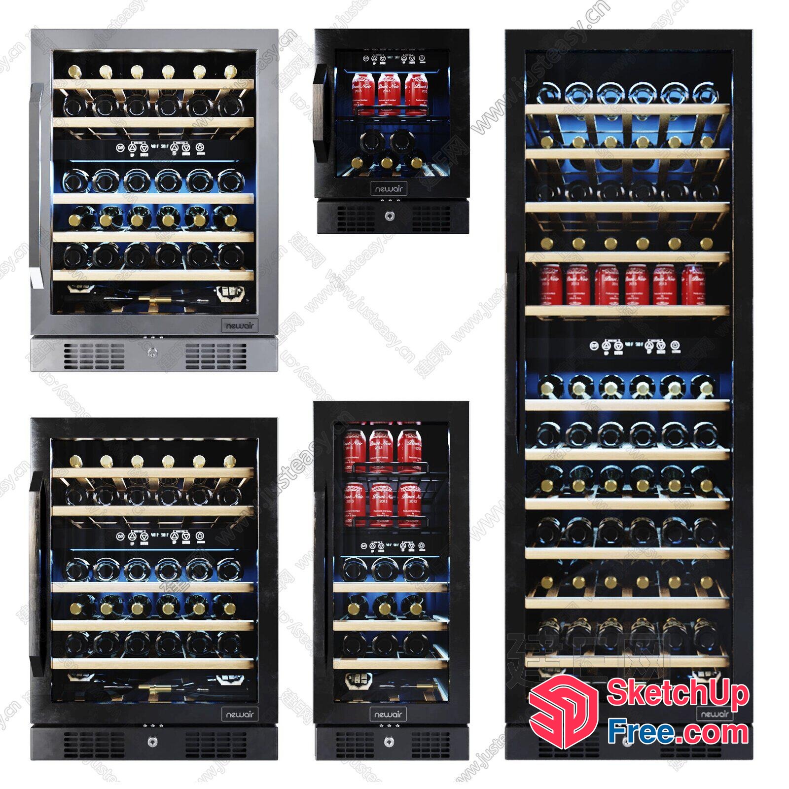 Wine Storage Units For Various Settings 3D SketchUp File
