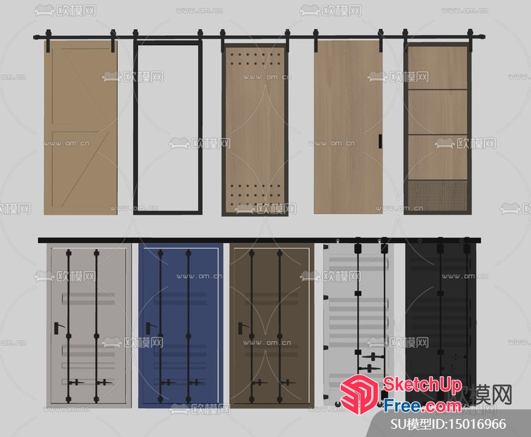 Modern Doors And Windows Collection 3D SketchUp File