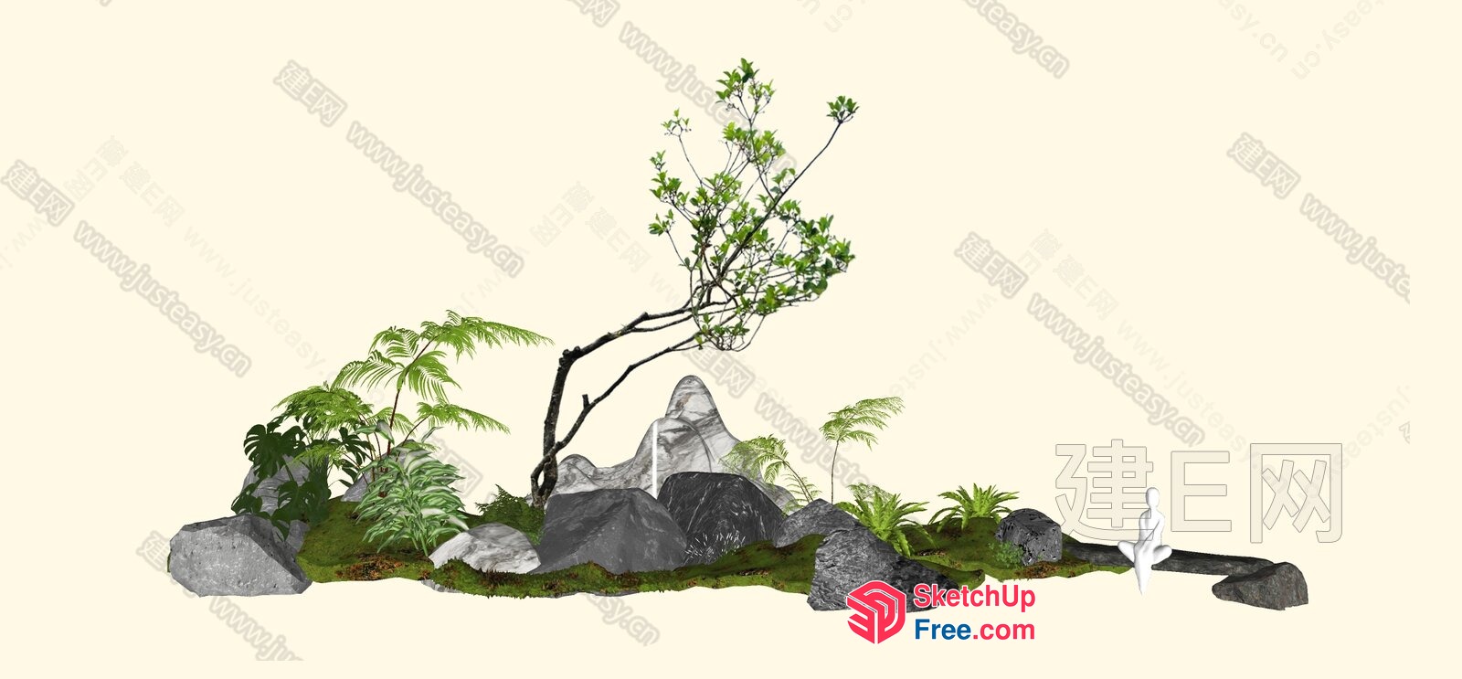 Serene Japanese Landscape 3D SketchUp File