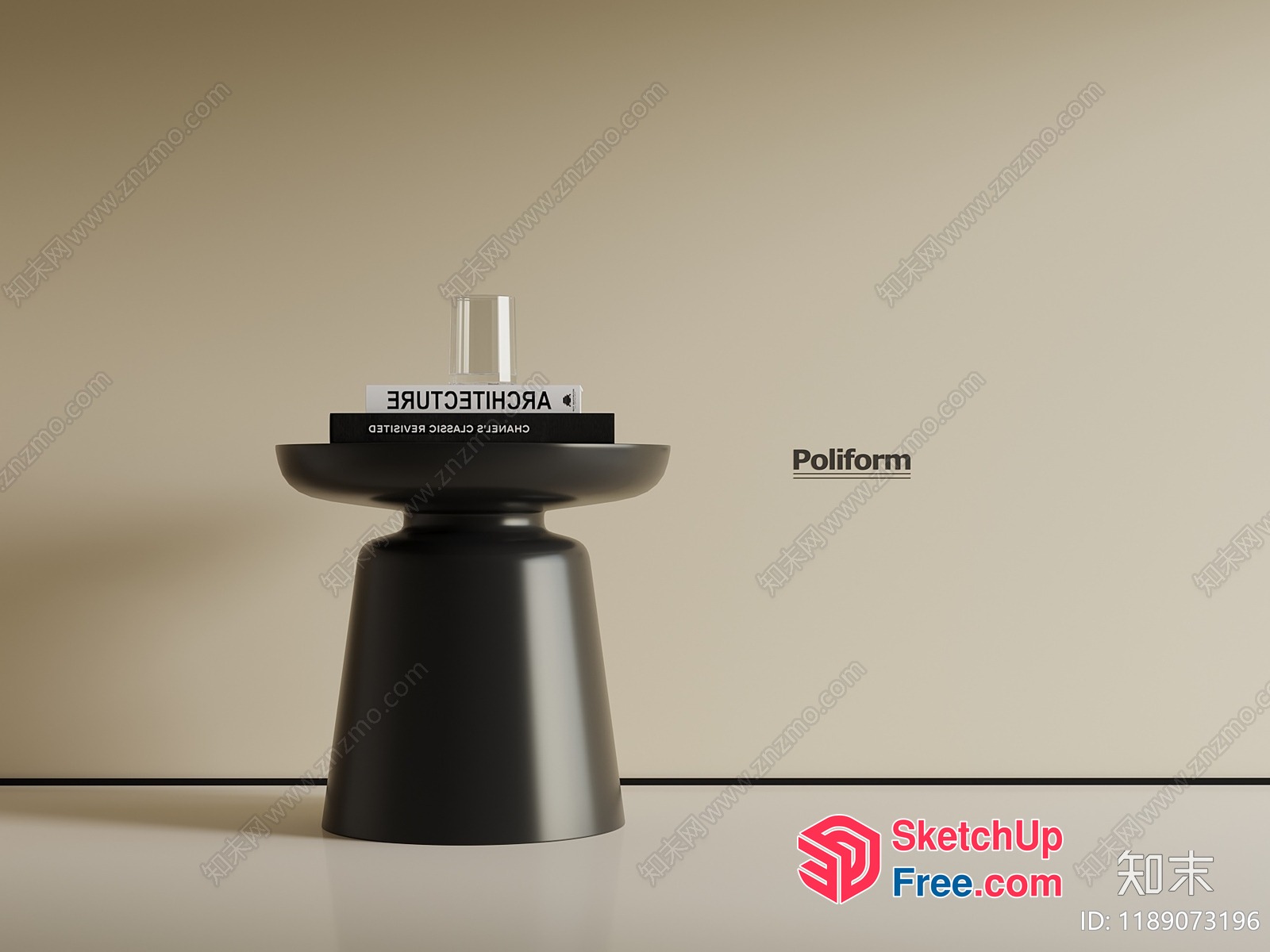 Minimalist Architecture Decorative Shelf 3D SketchUp File