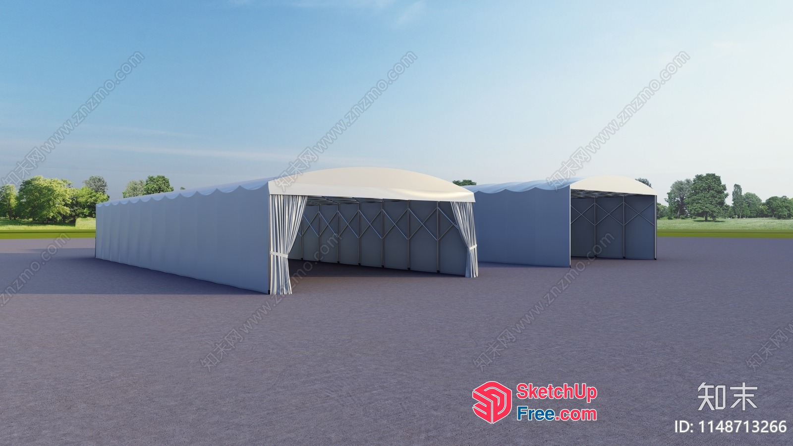 Exterior Tents For Outdoor Events 3D SketchUp File
