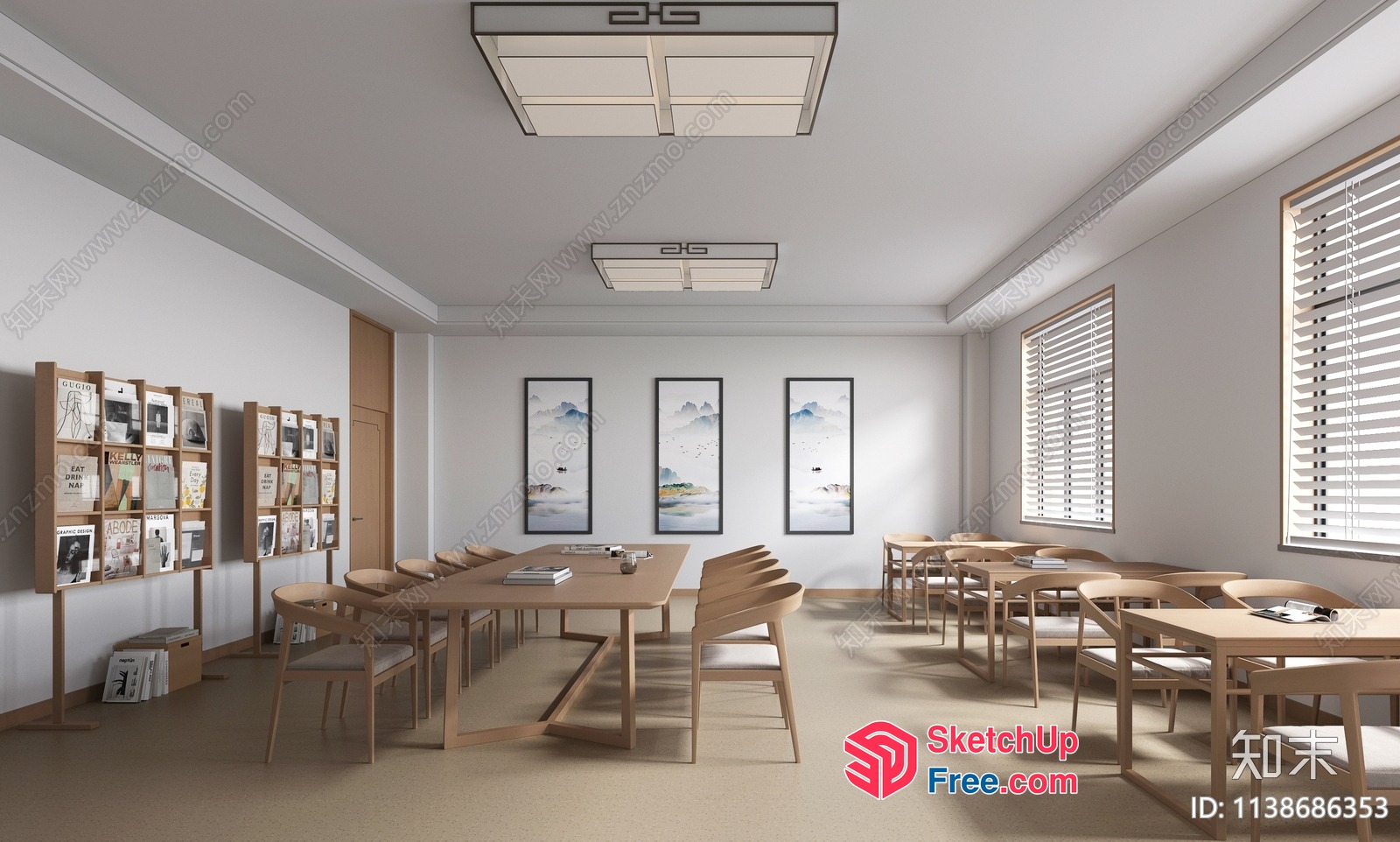 Simple Modern Office Interior Design 3D SketchUp File