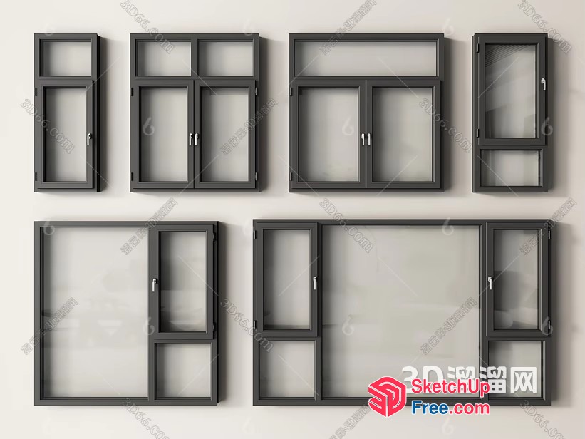 Modern Window And Door Designs 3D SketchUp File