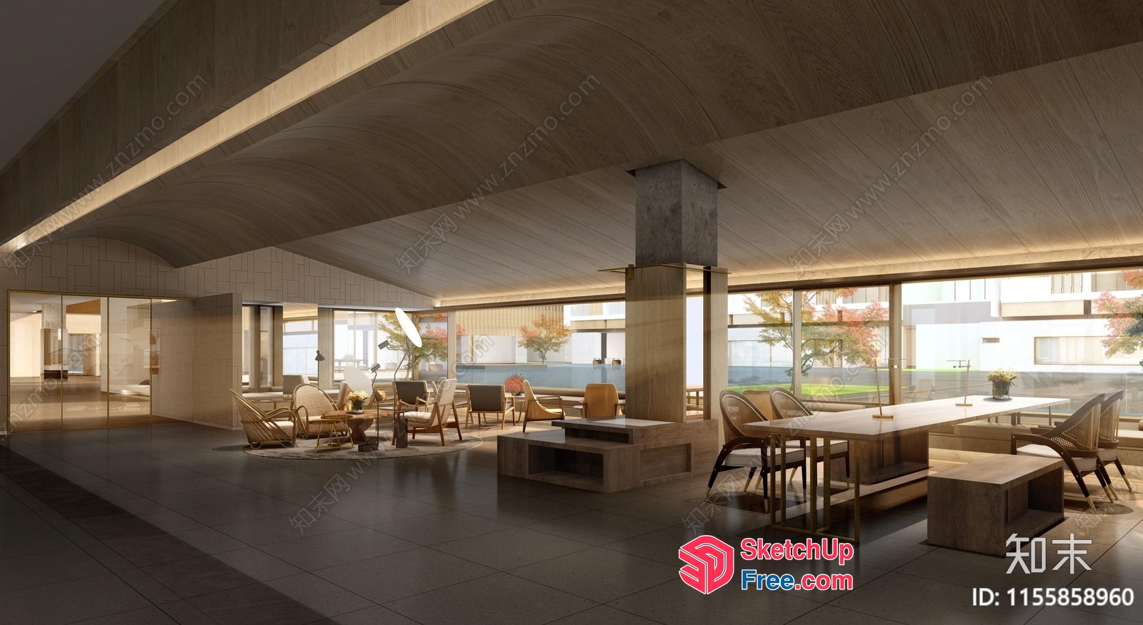 Modern Interior Design With Elegant Furniture And Natural Light 3D SketchUp File