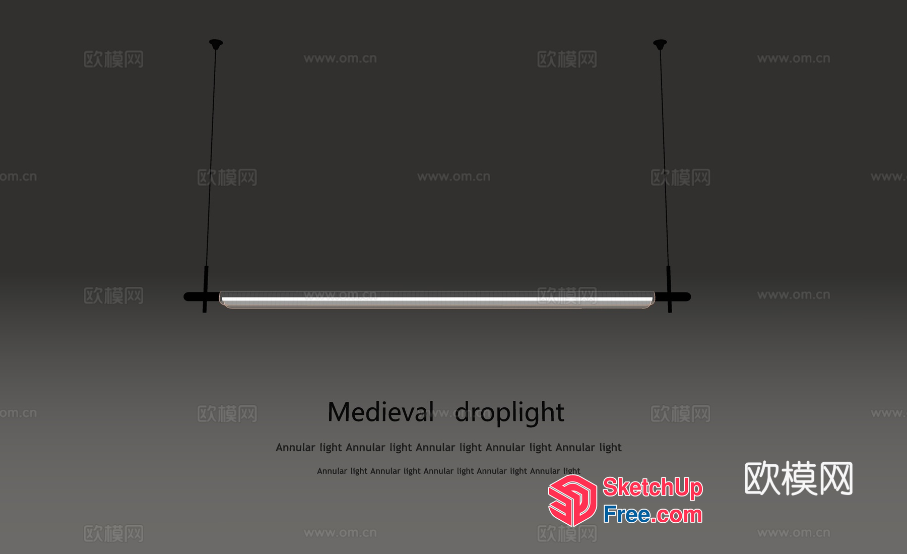 Medieval Hanging Light Fixture 3D SketchUp File