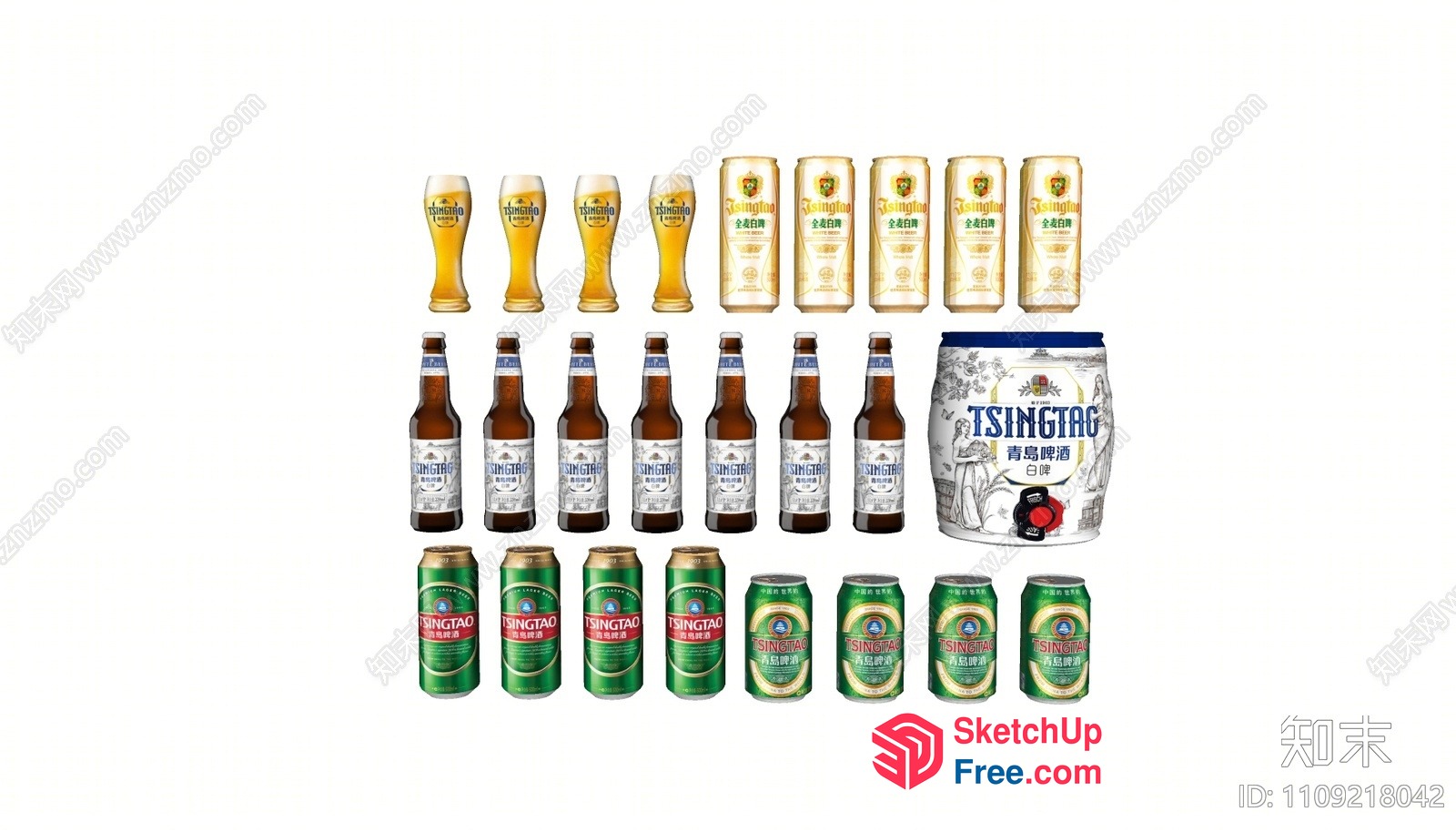 Tsingtao Beer Collection 3D SketchUp File