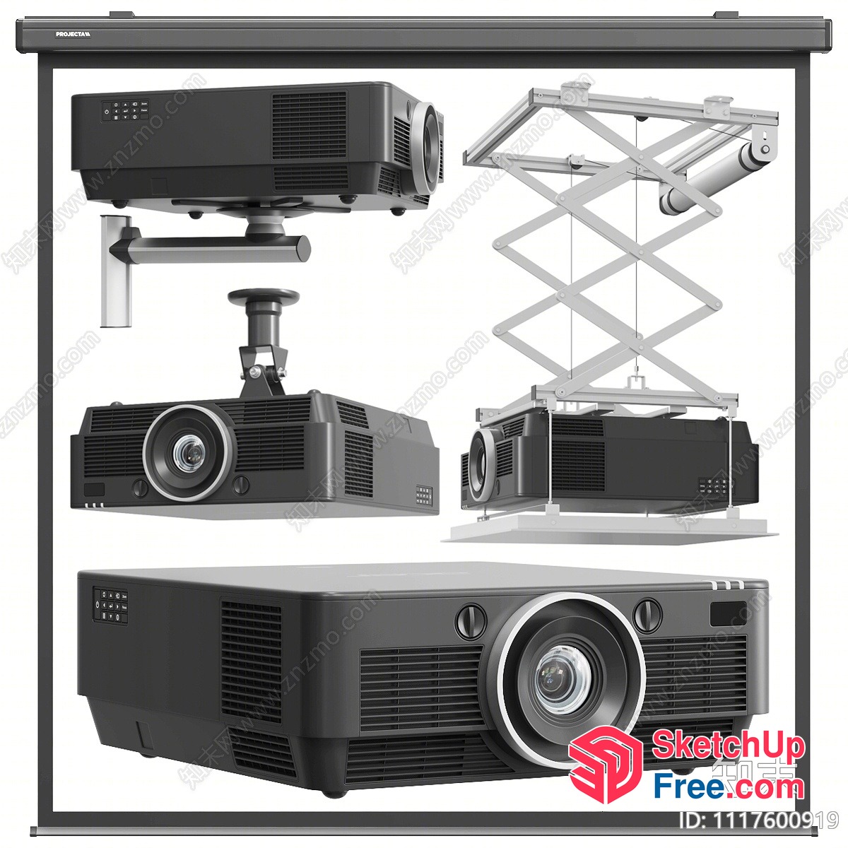 Projector Display Setup 3D SketchUp File