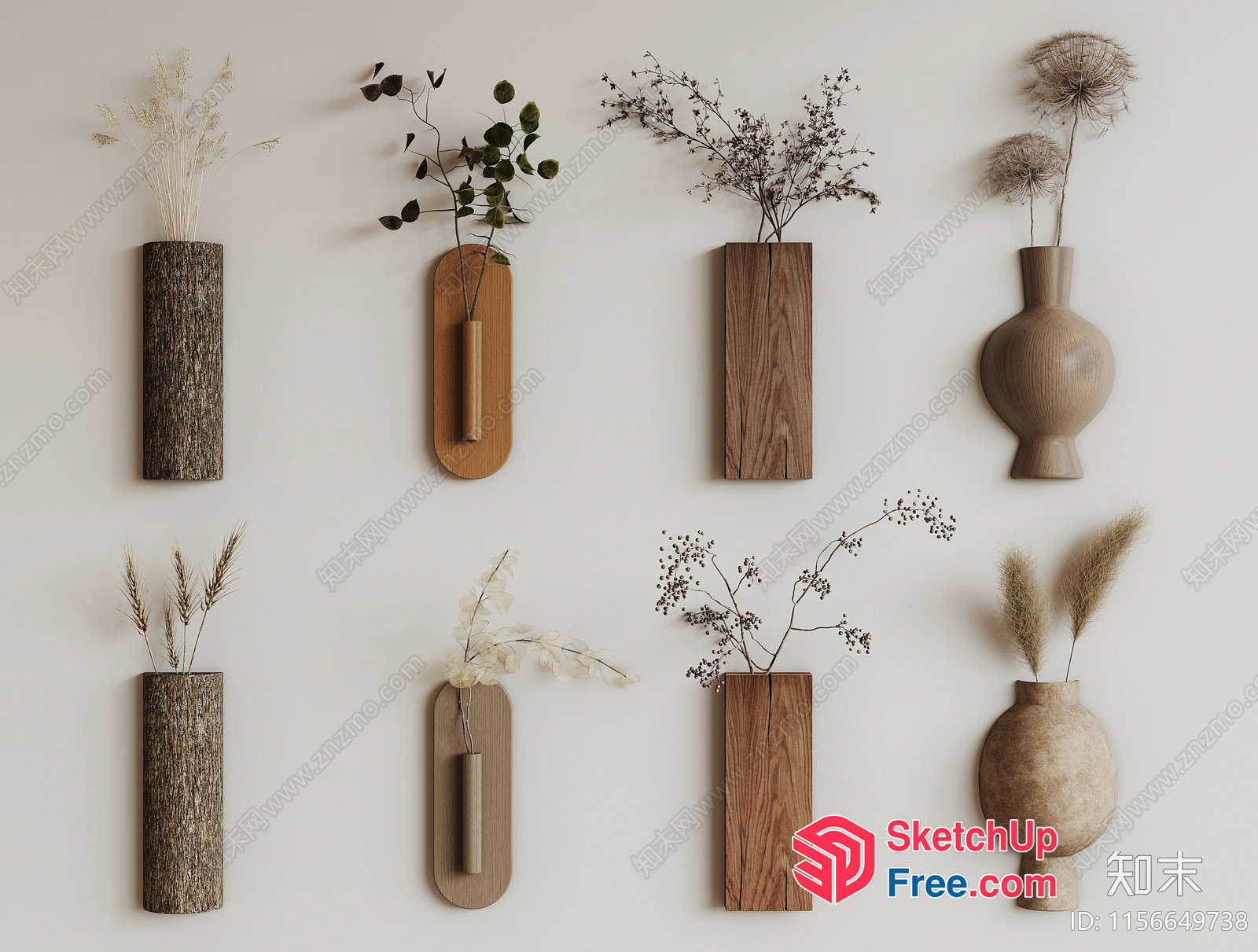 Modern Minimalist Wall Decor Collection 3D SketchUp File