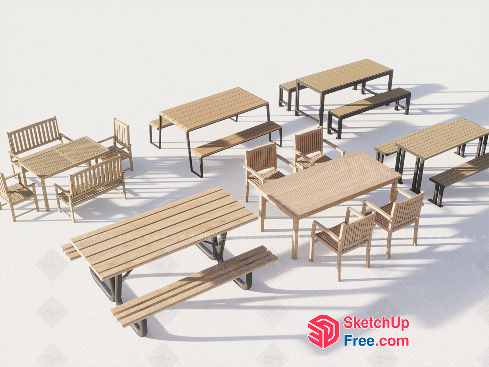 Outdoor Furniture Collection 3D SketchUp File