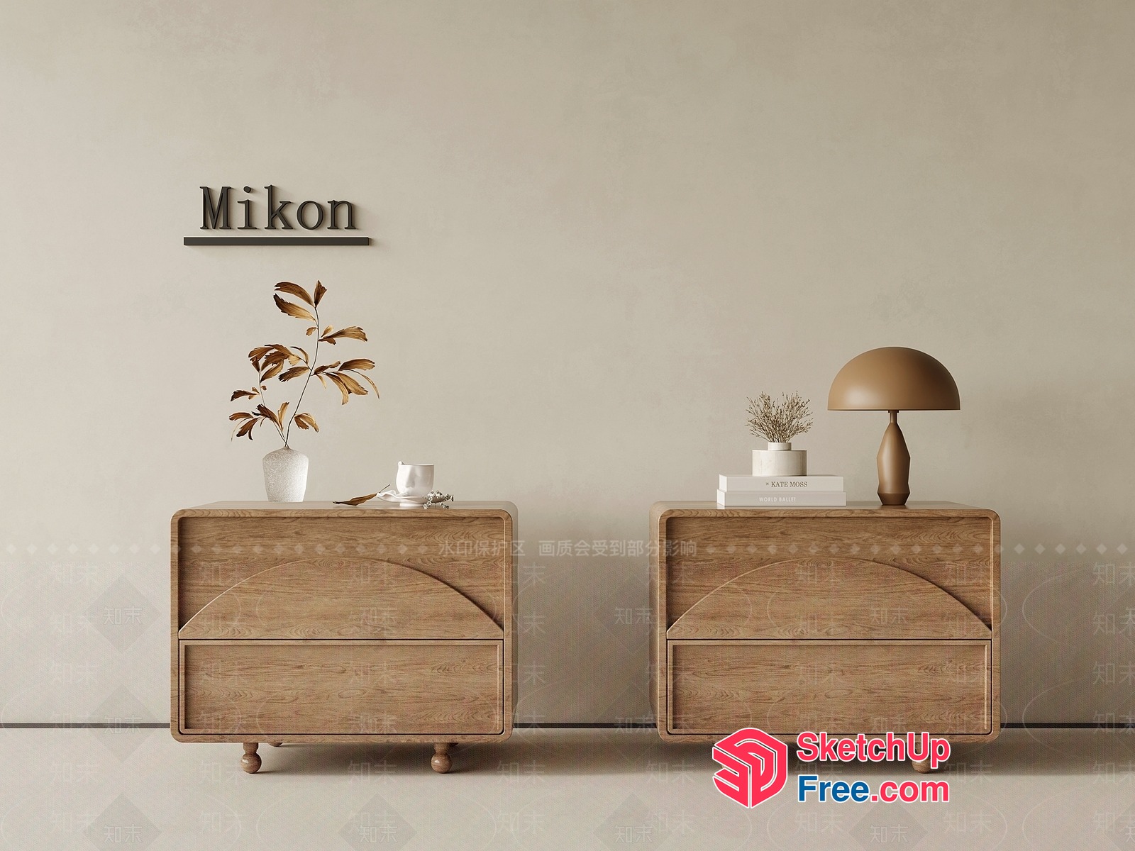 Modern Japanese Style Furniture Collection 3D SketchUp File