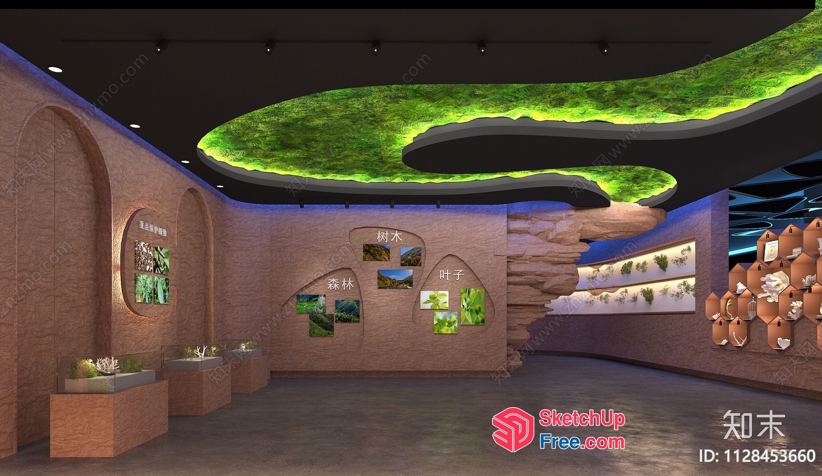 Elegant Greenery-Inspired Interior 3D SketchUp File