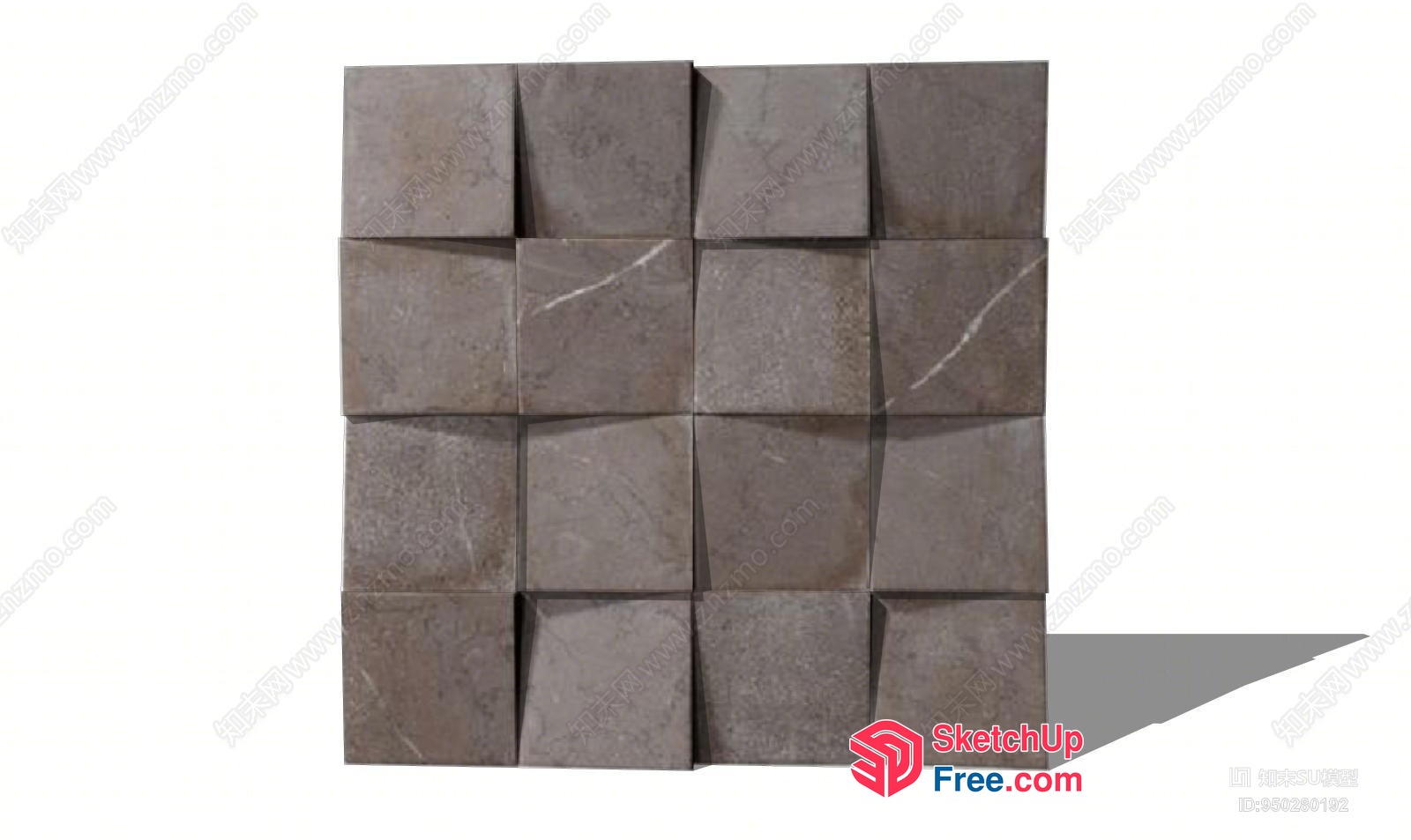 3D Block Wall Design 3D SketchUp File