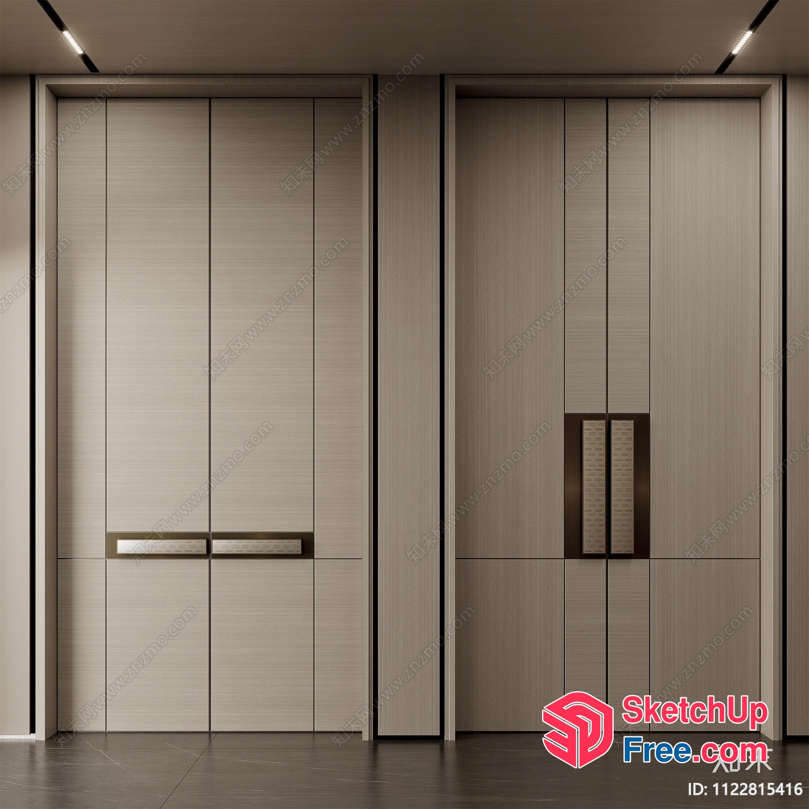 Modern Minimalist Elevator Interior 3D SketchUp File