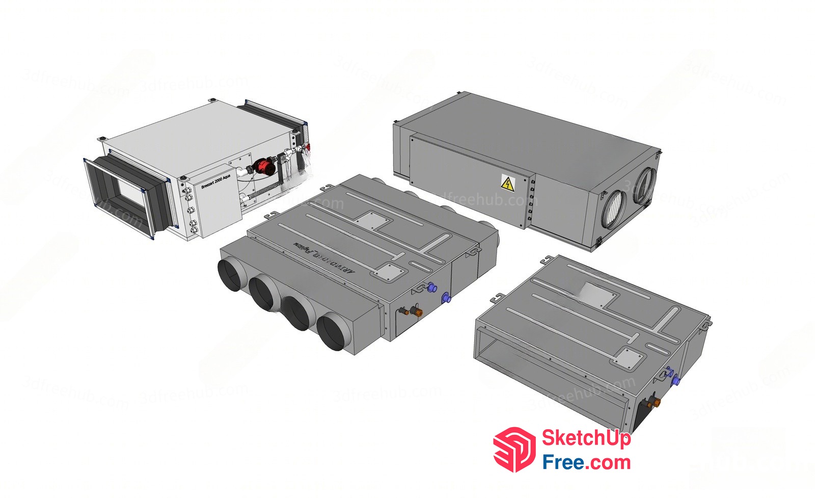 3D Cad Models Of Air Conditioning Units 3D SketchUp File