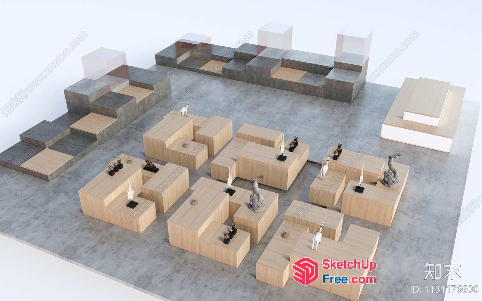 Modern Furniture Display Space 3D SketchUp File