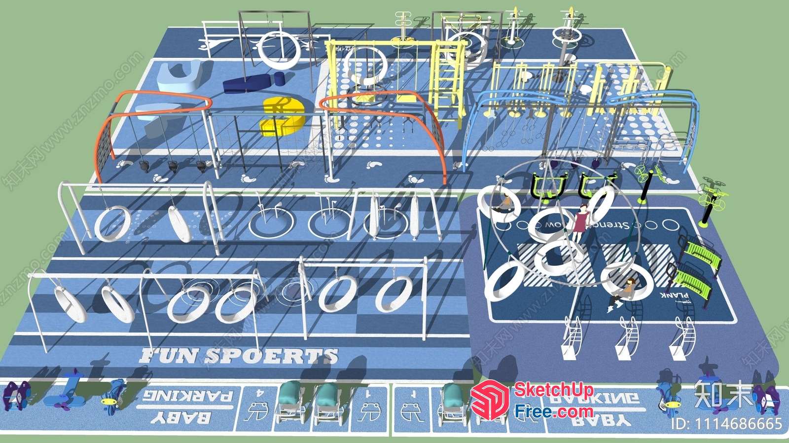 Fun Sports Park 3D SketchUp File