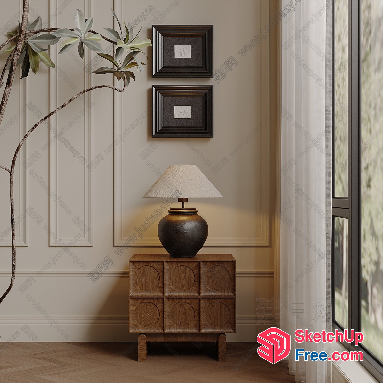 Elegant And Classic Interior Design 3D SketchUp File
