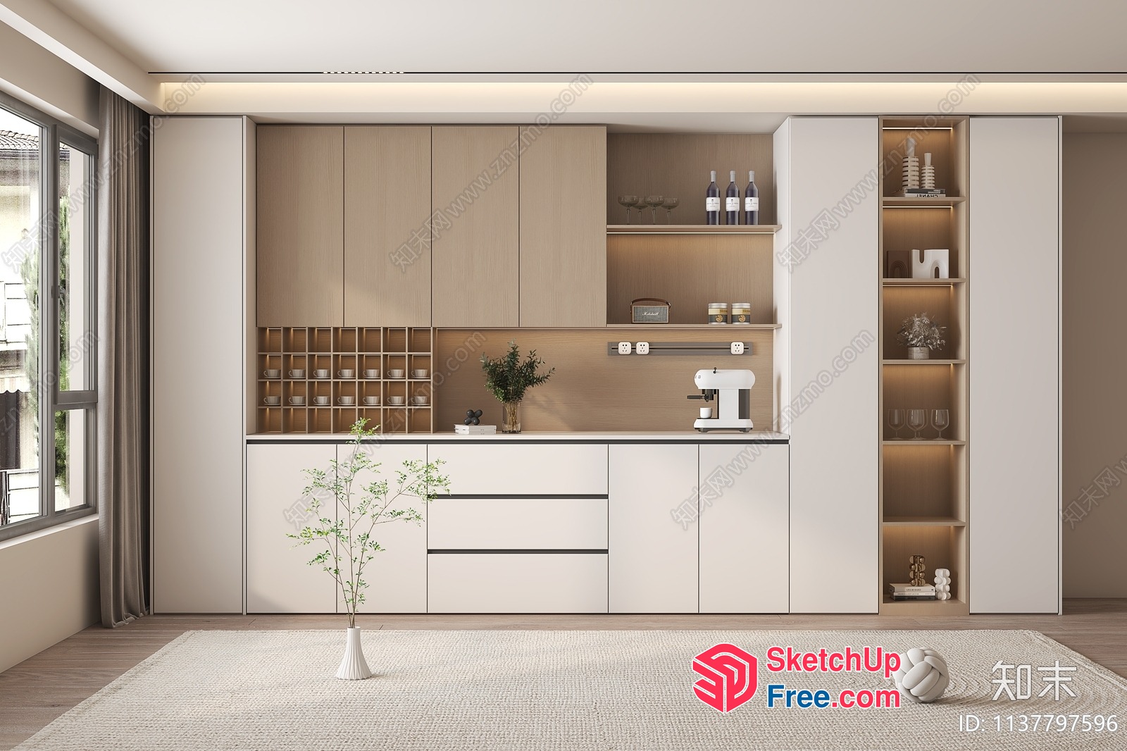 Minimalist Modern Kitchen Interior Design 3D SketchUp File