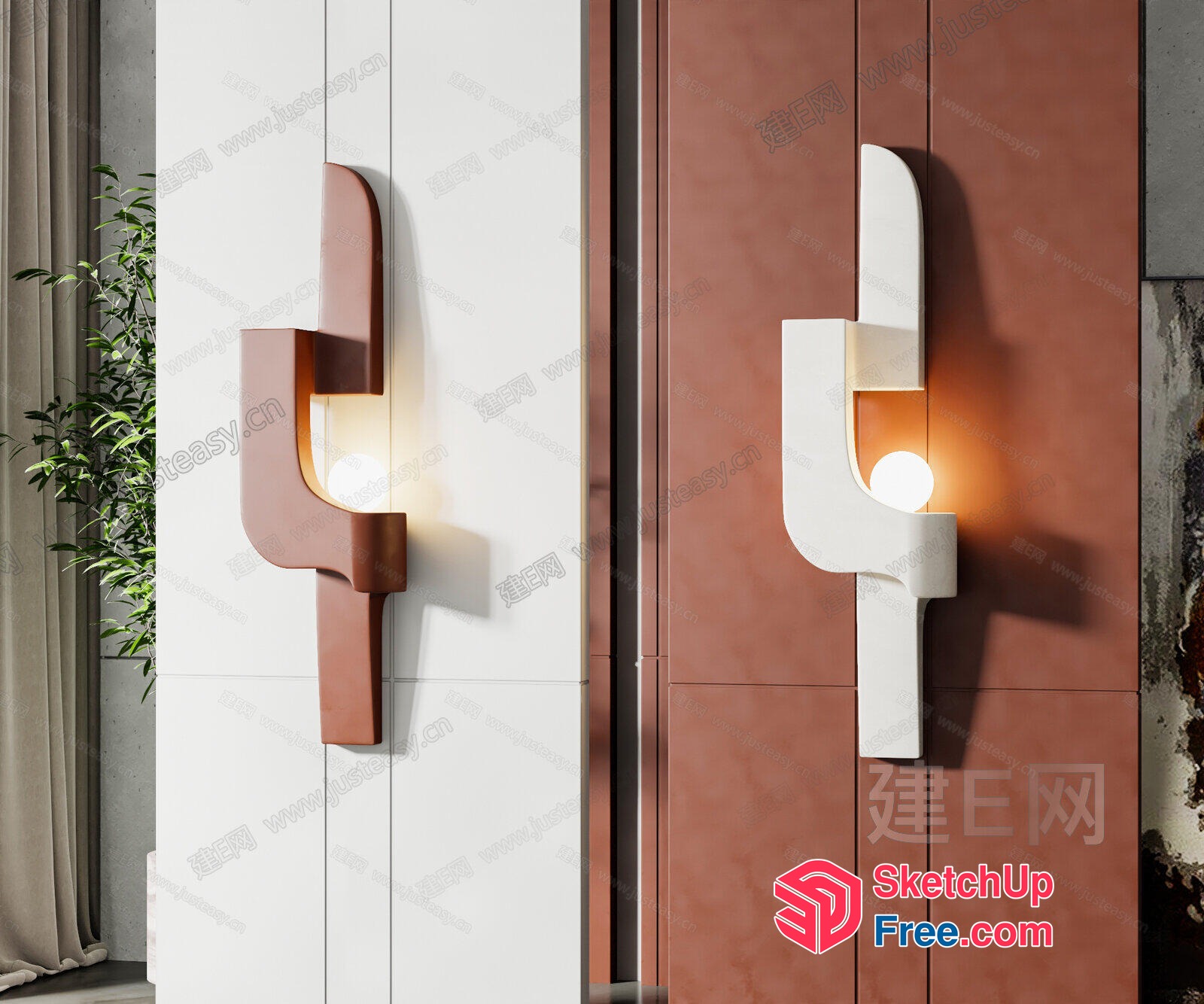 Modern Minimalist Lighting Fixture 3D SketchUp File