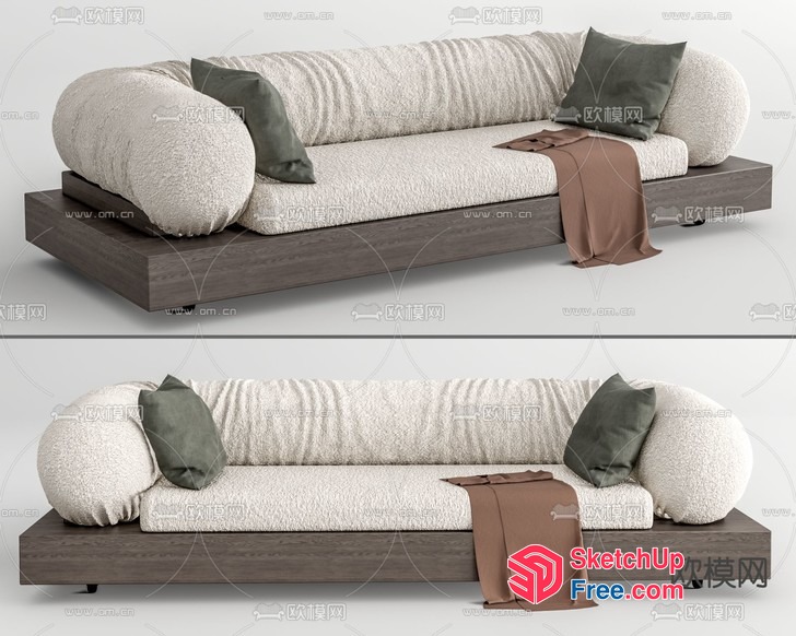 Luxurious Modern Living Room Sofa 3D SketchUp File